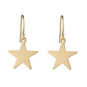 Gold Filled in Star Charm Earrings