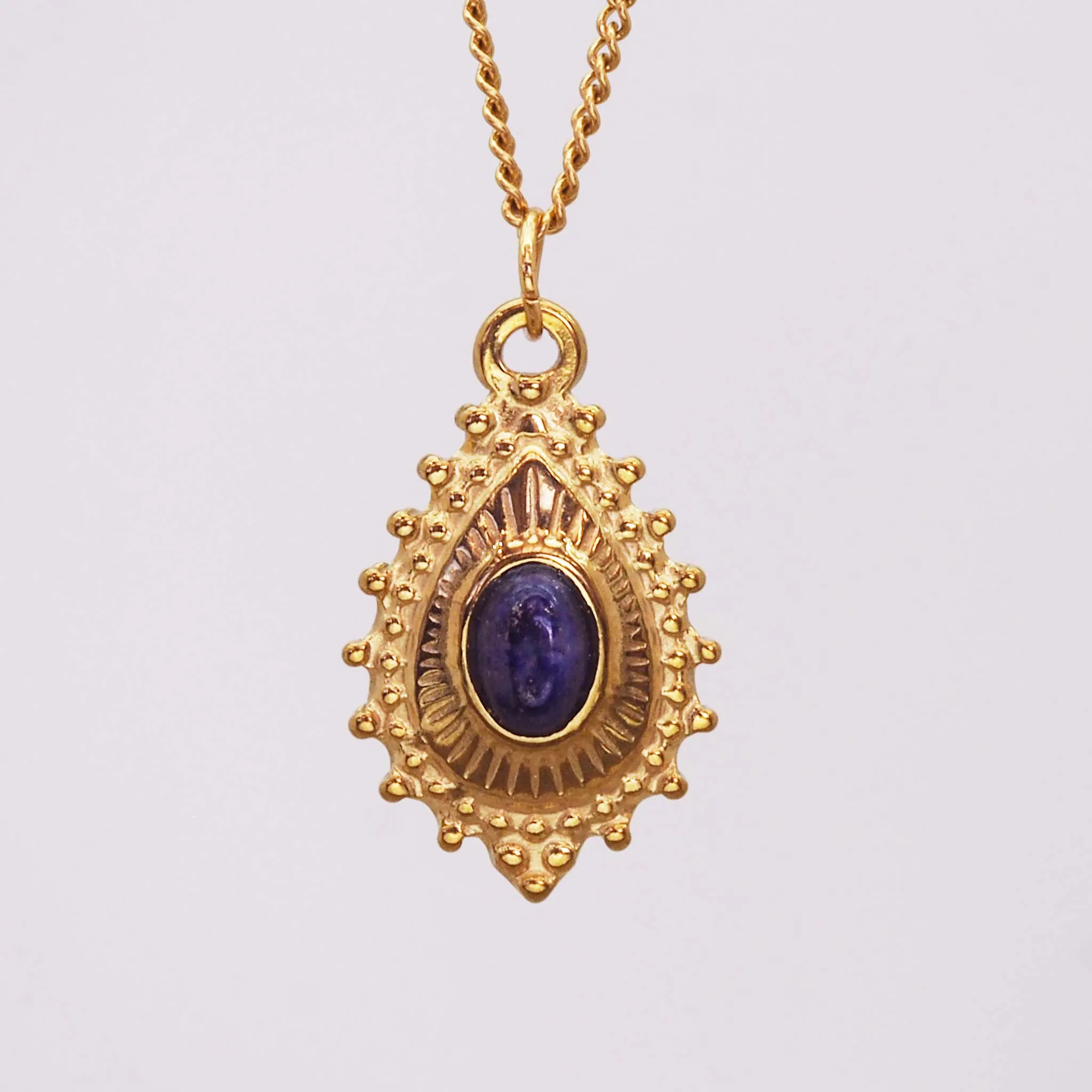 Gold Gemstone Necklace