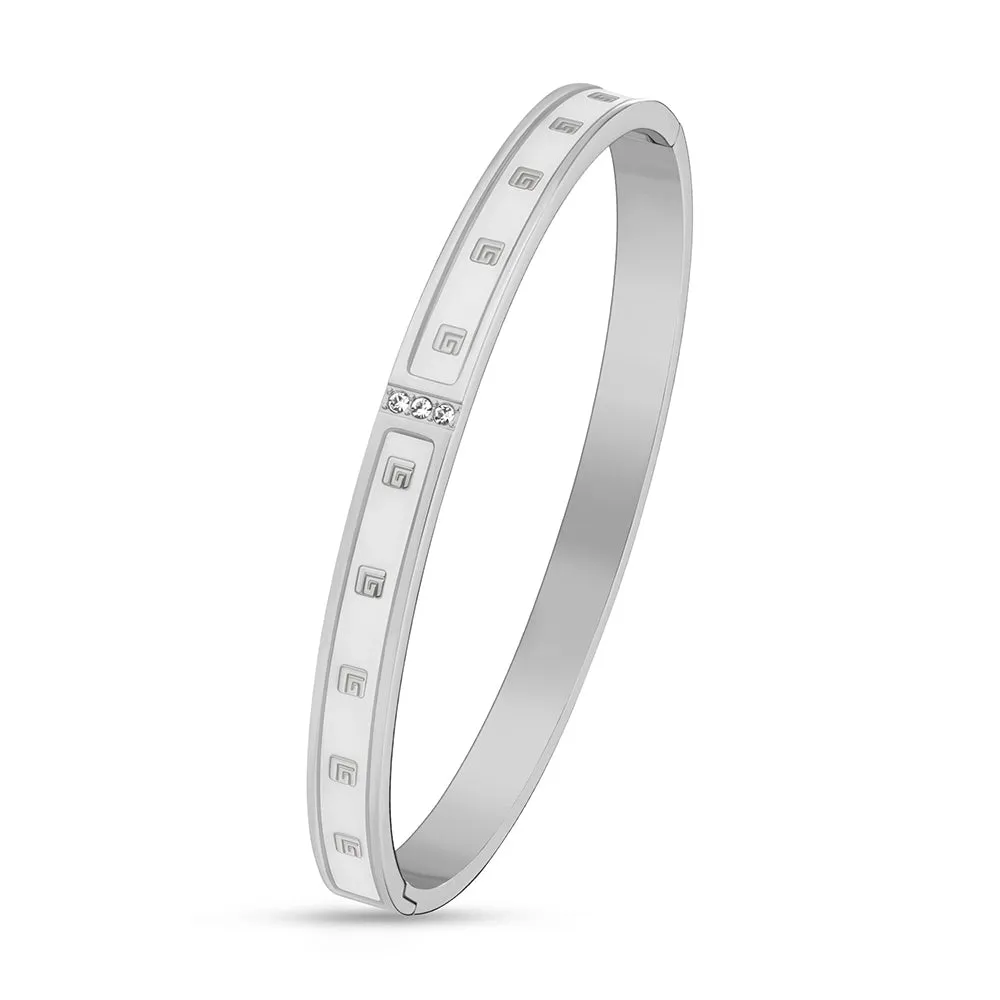 Grace Silver Toned Bangle