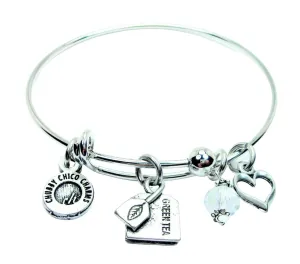 Green Tea Expandable Bangle Bracelet