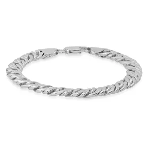 Ladies 18k Gold Plated Brass Curb Bracelet