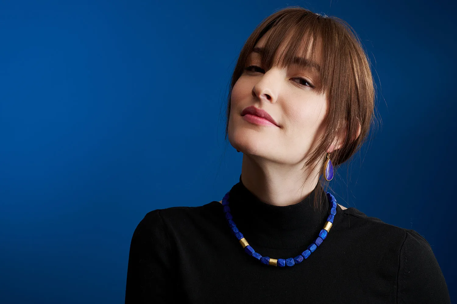 Lapis Bead Necklace