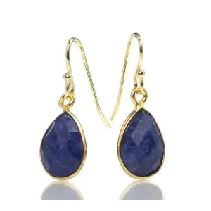 Lapis Lazuli Earrings with Gold Plated Ear Wires
