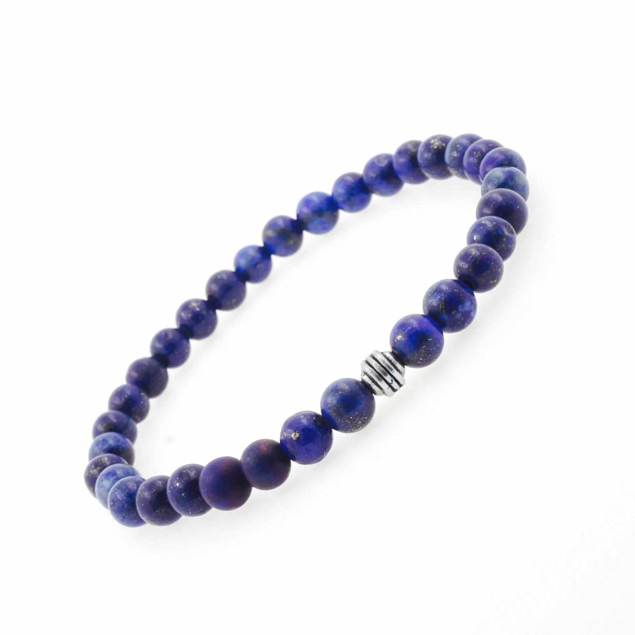 Lapiz Lazuli 6mm Beaded Bracelet