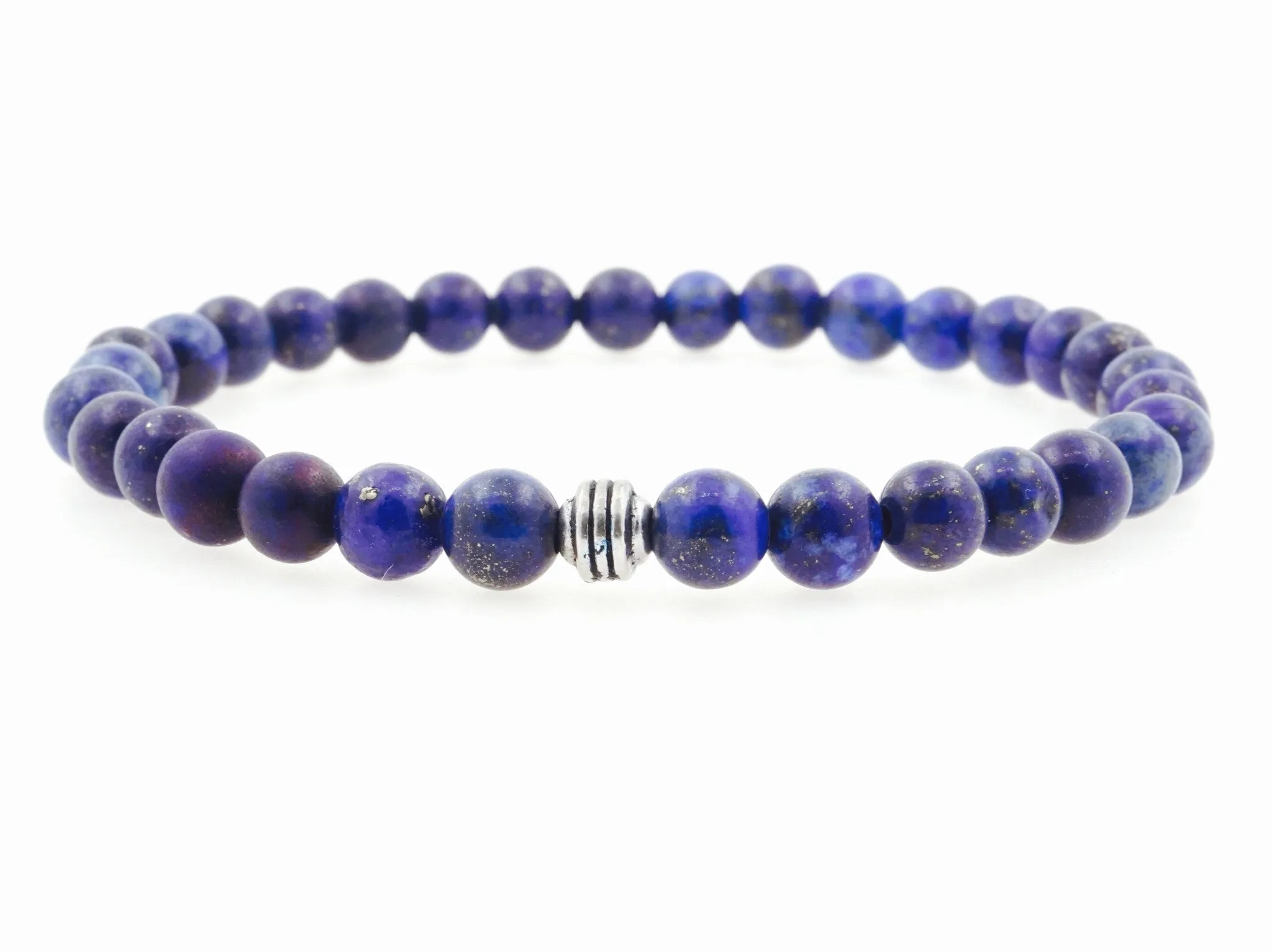 Lapiz Lazuli 6mm Beaded Bracelet