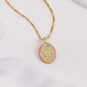 Mermaid Aventurine Gold Necklace