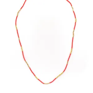 NEW! Coral and Gold Vermeil Bead Necklace by Debbie Fisher