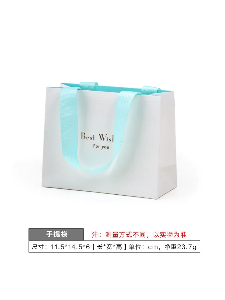 New Japanese And Korean Style Jewelry Box Ring Necklace Ear Stud Box Fashion Jewelry Storage Box Blue And Green Bracelet Box Wholesale