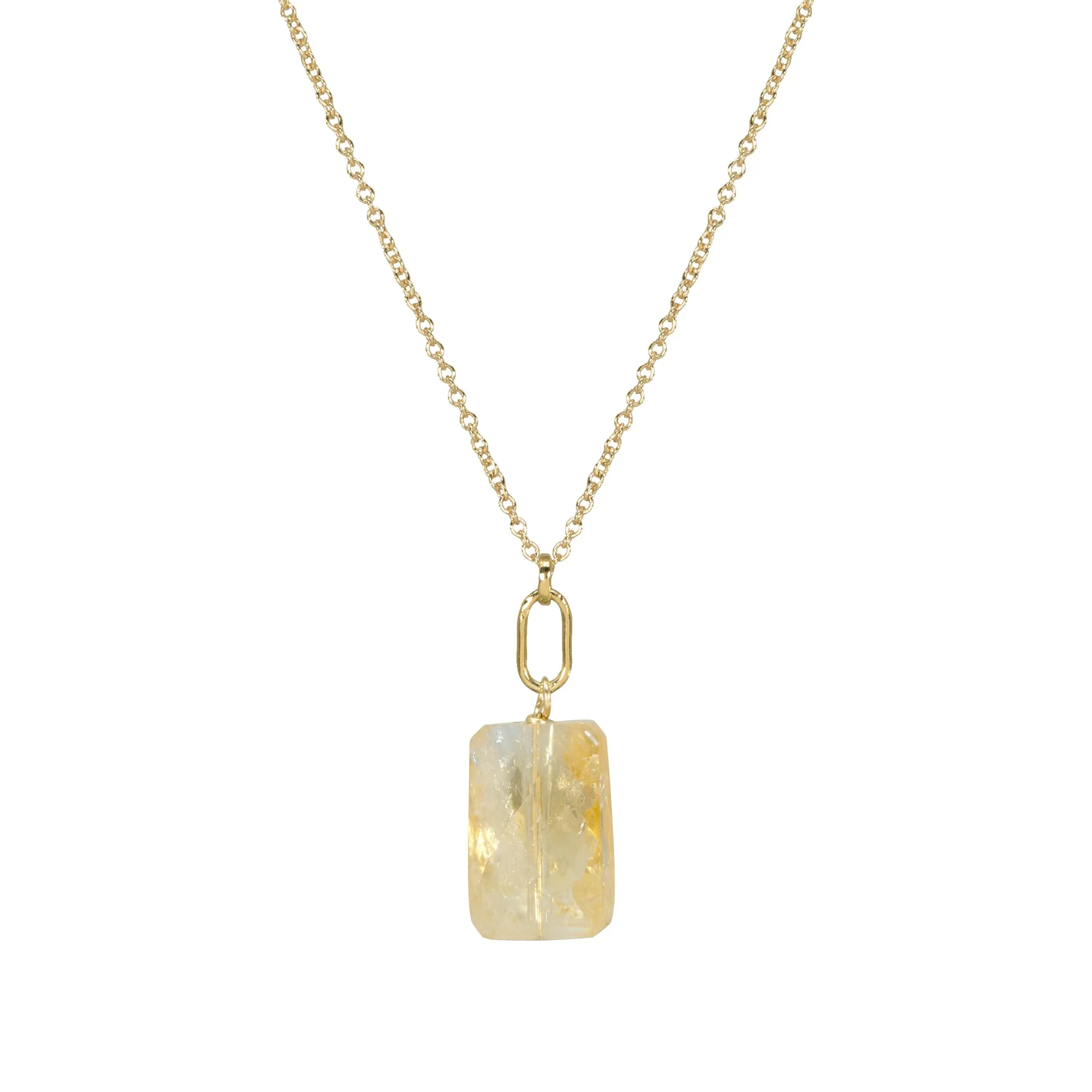 November Birthstone Citrine Necklace