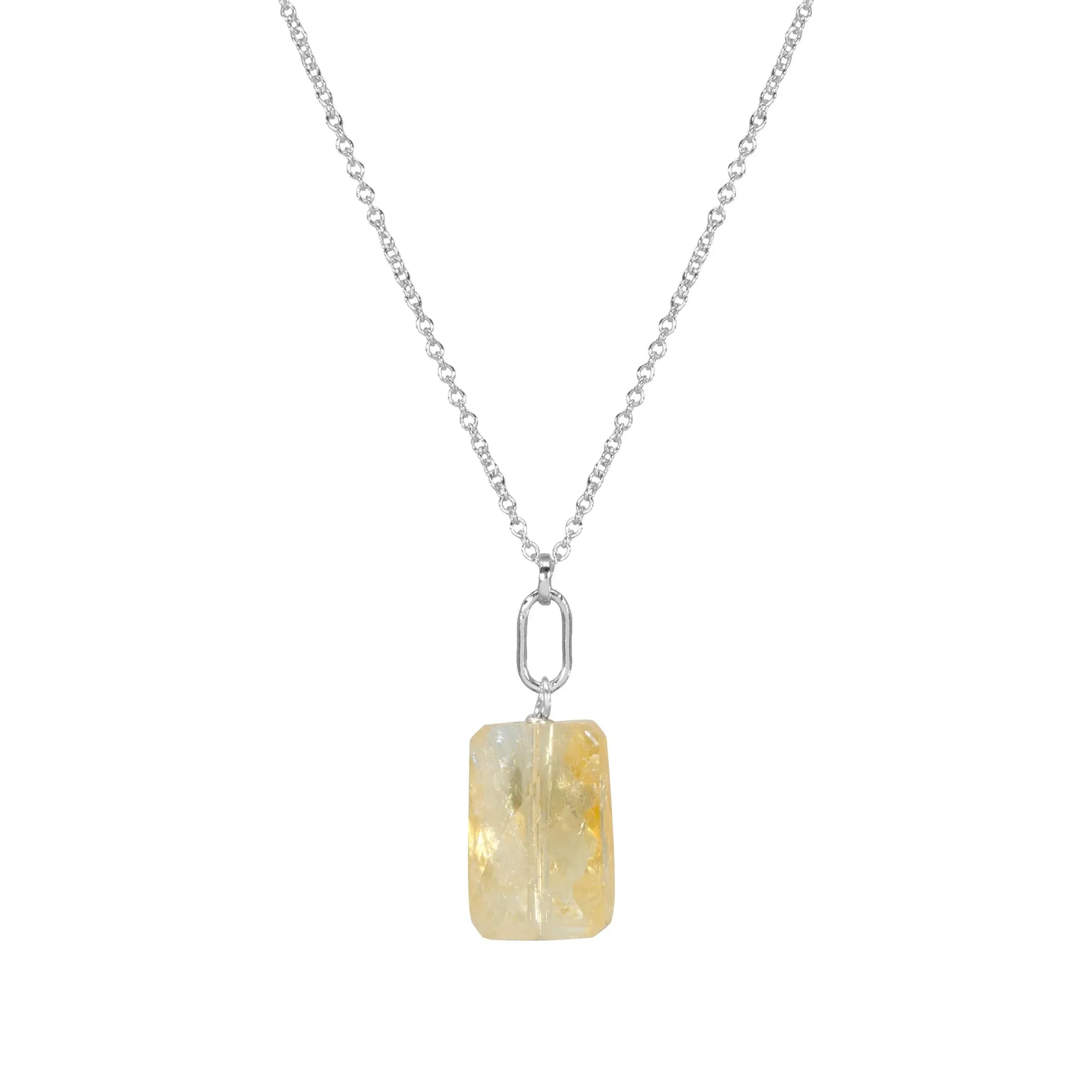 November Birthstone Citrine Necklace