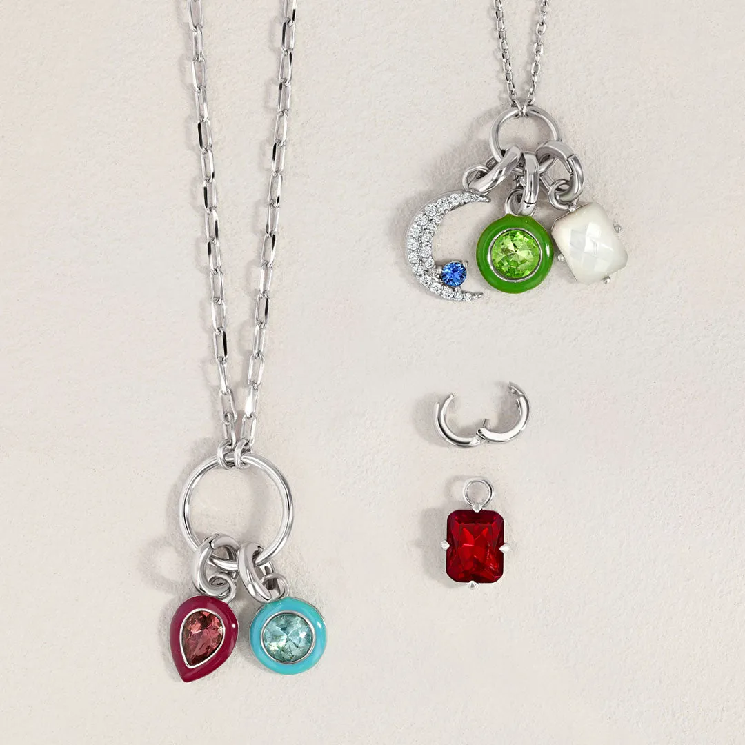 October Opal Birthstone Charm - Jewel Candle
