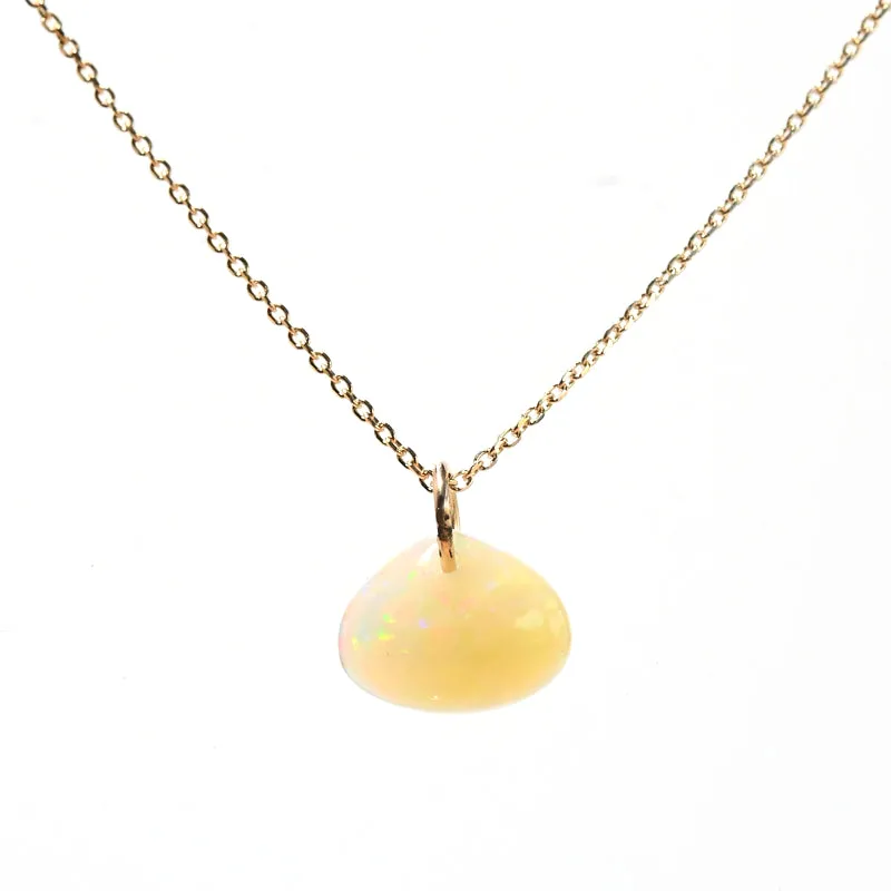 Opal Necklace 14k Gold