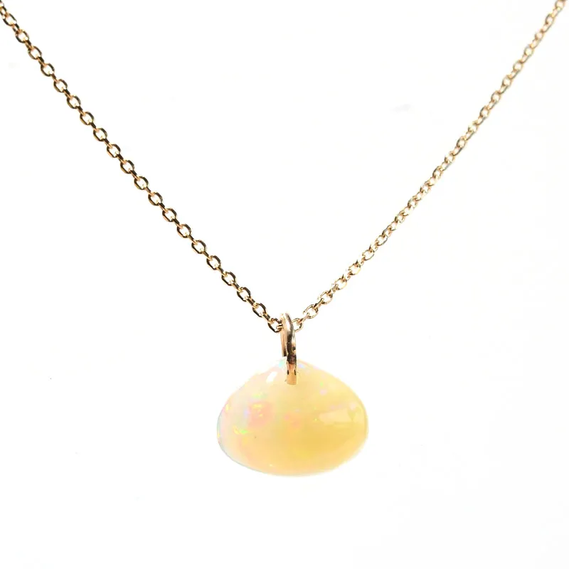 Opal Necklace 14k Gold