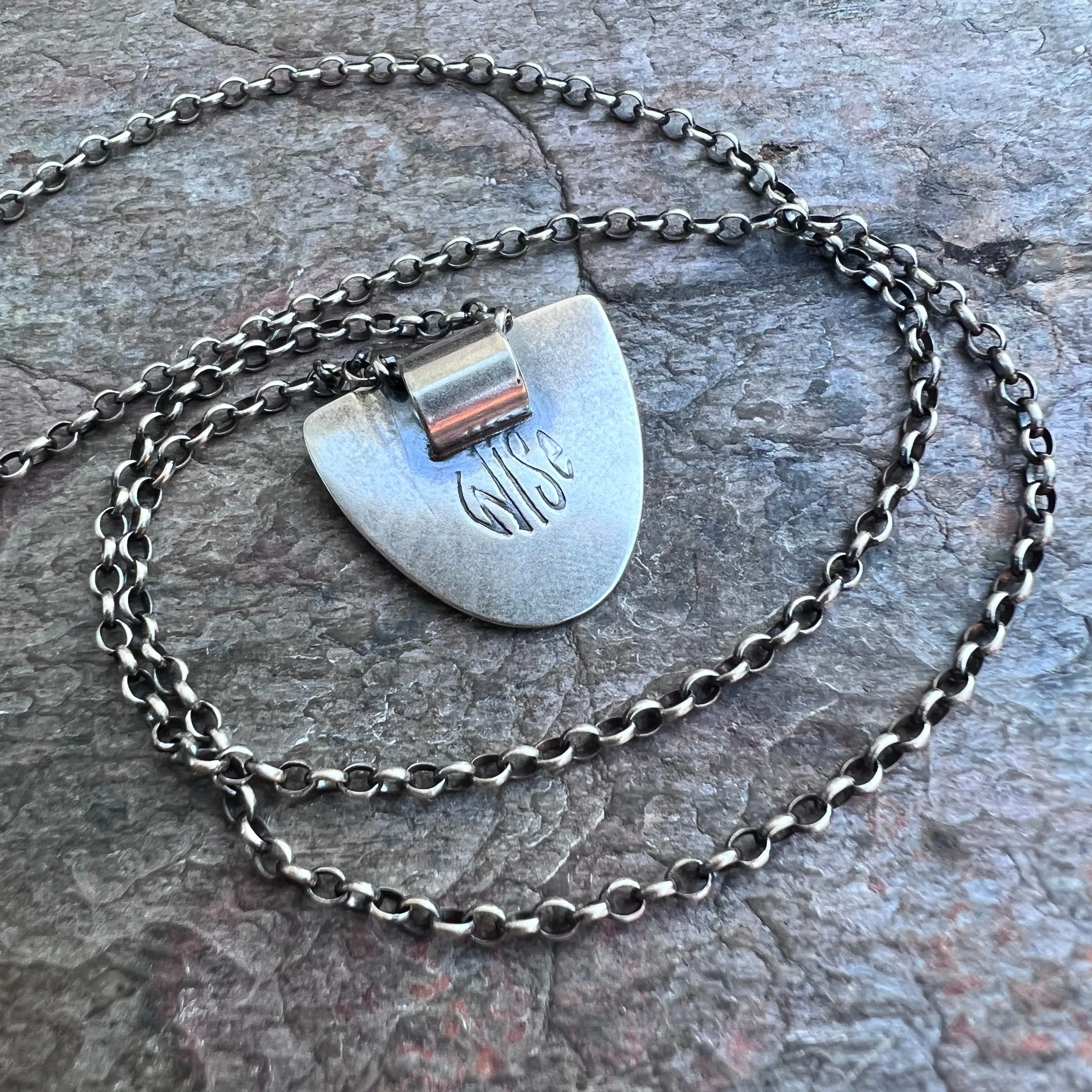 Opal Sterling Silver Necklace - Handmade Opal Triplet Pendant on Sterling Silver Chain