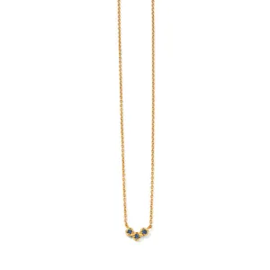 Orion Necklace, Blue Sapphire, 9kt Yellow Gold