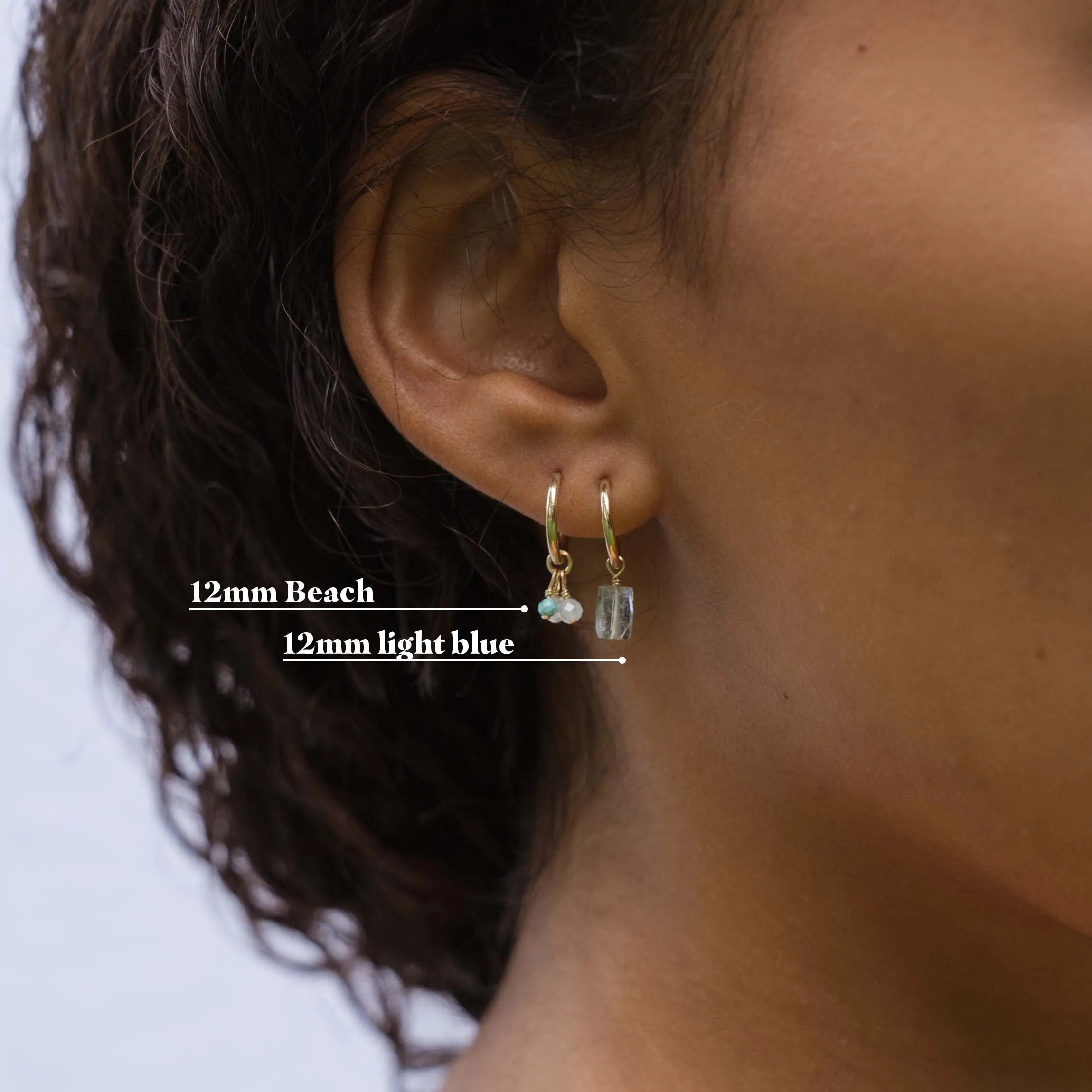 Palette bunch charm earring gold filled