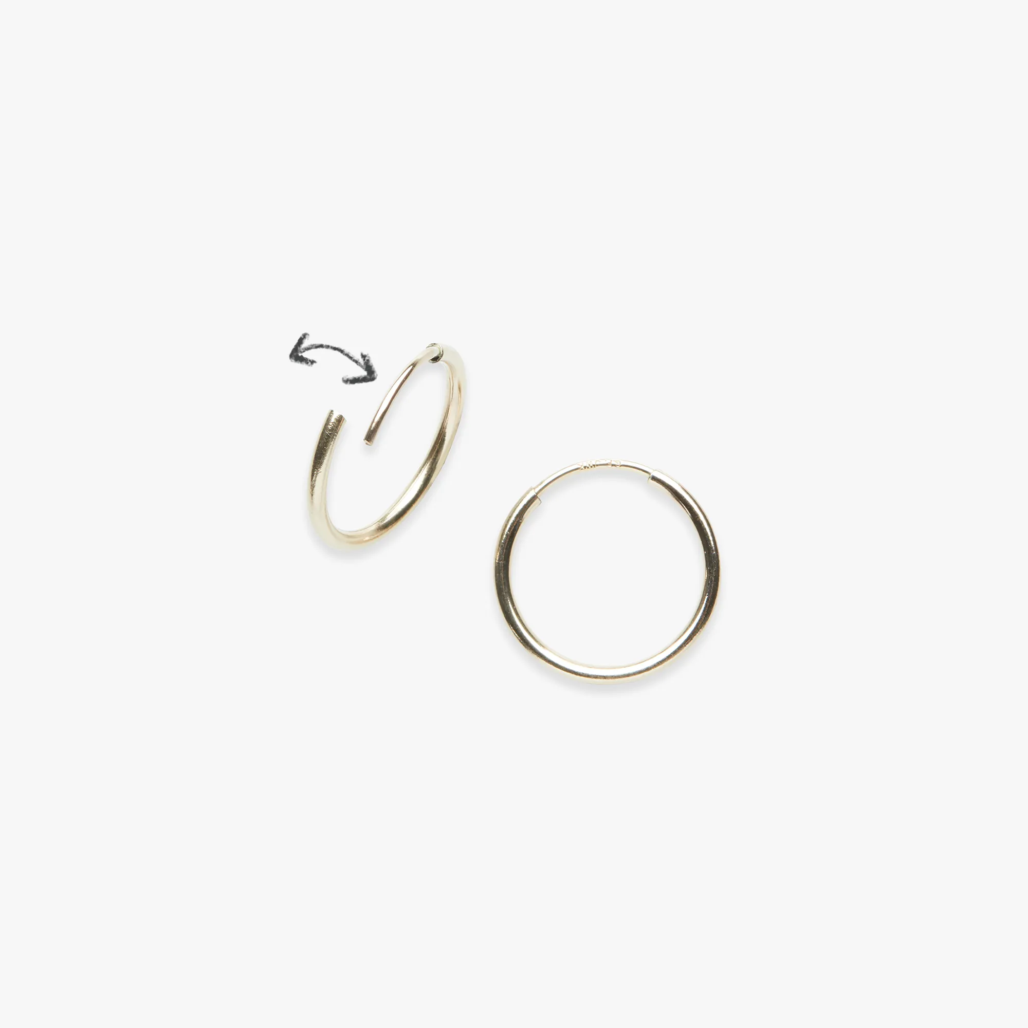 Palette bunch charm earring gold filled