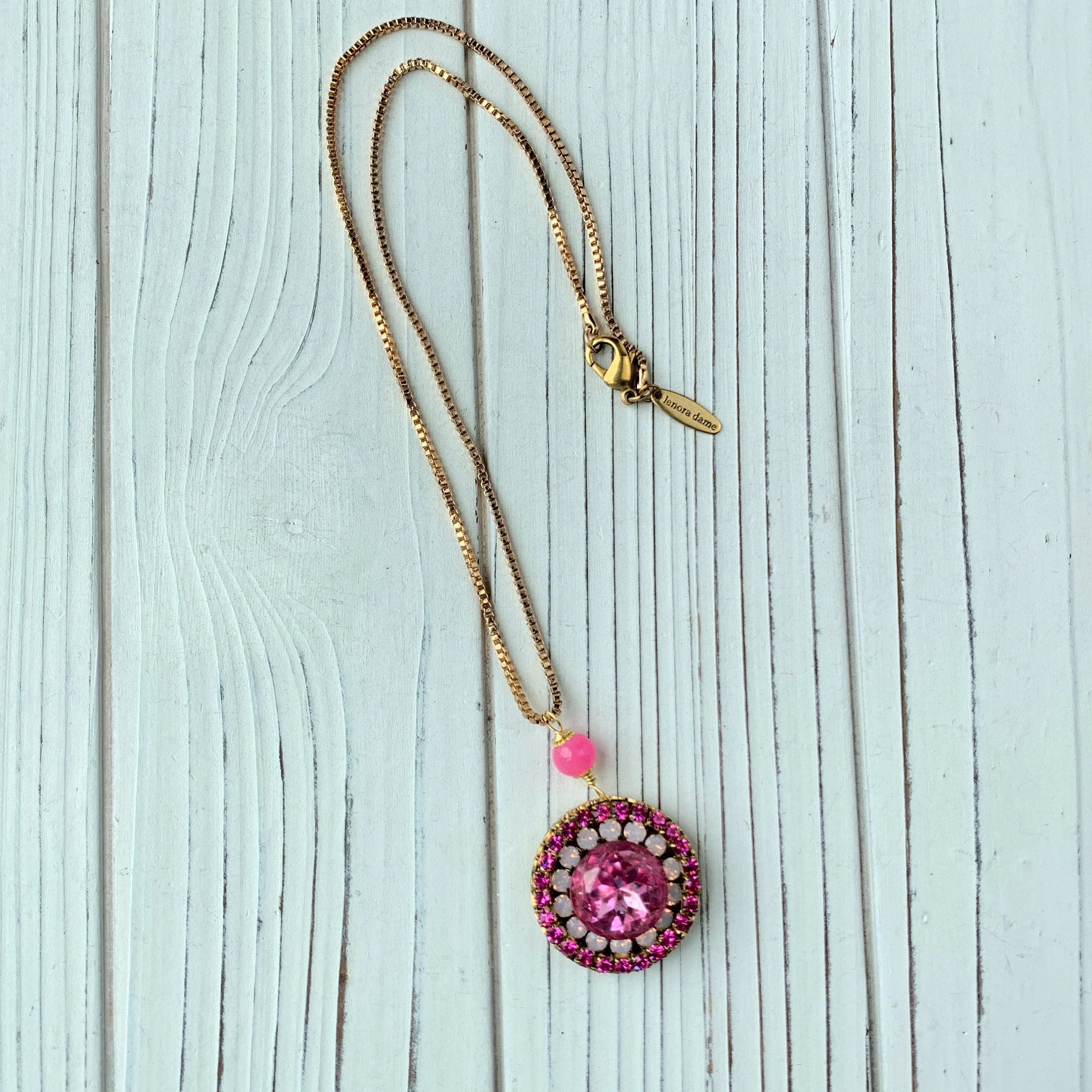 Pink Moon Pendant Necklace - Only 2 Available!