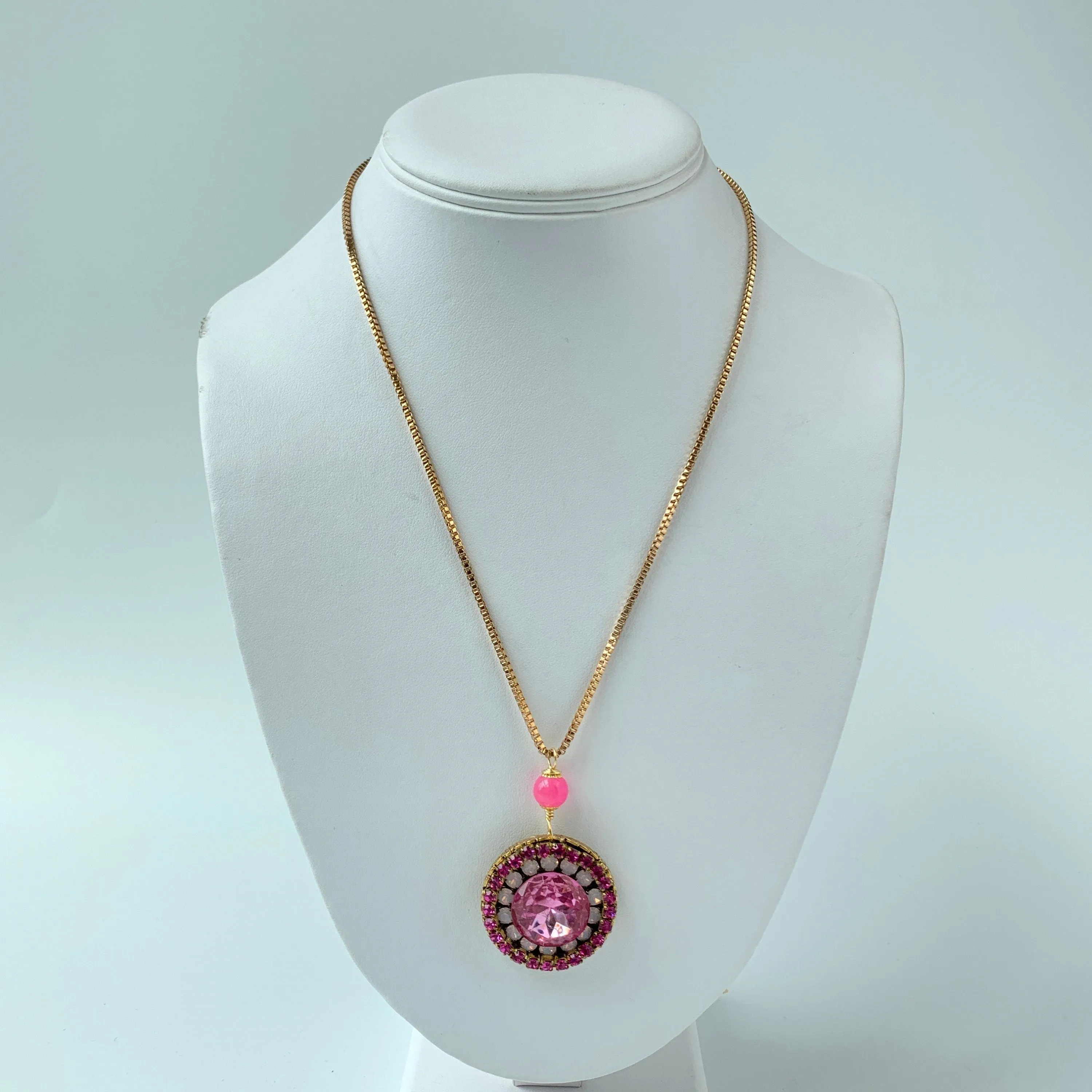 Pink Moon Pendant Necklace - Only 2 Available!