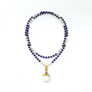 Return to Origin 4mm Lapis Pendant Necklace
