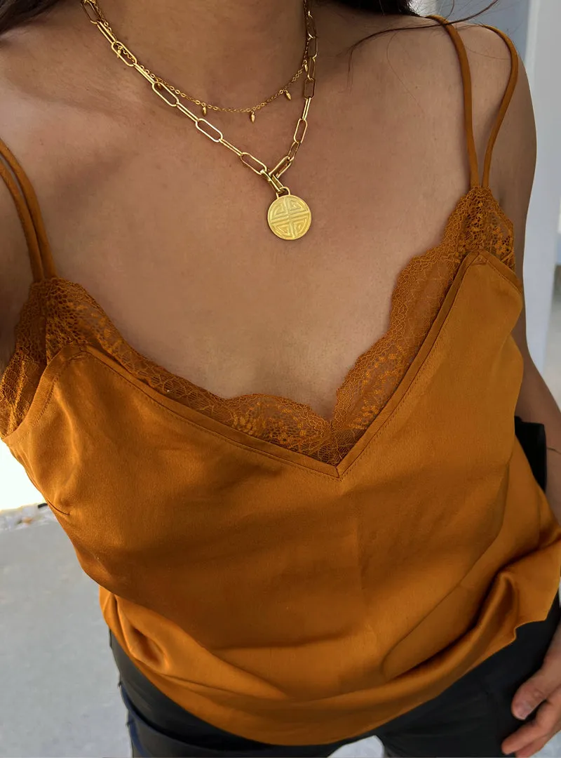 RICE Bead Chain Strand Necklace | 18K Gold Over Sterling Silver
