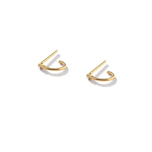 Semicircle Stud Earrings