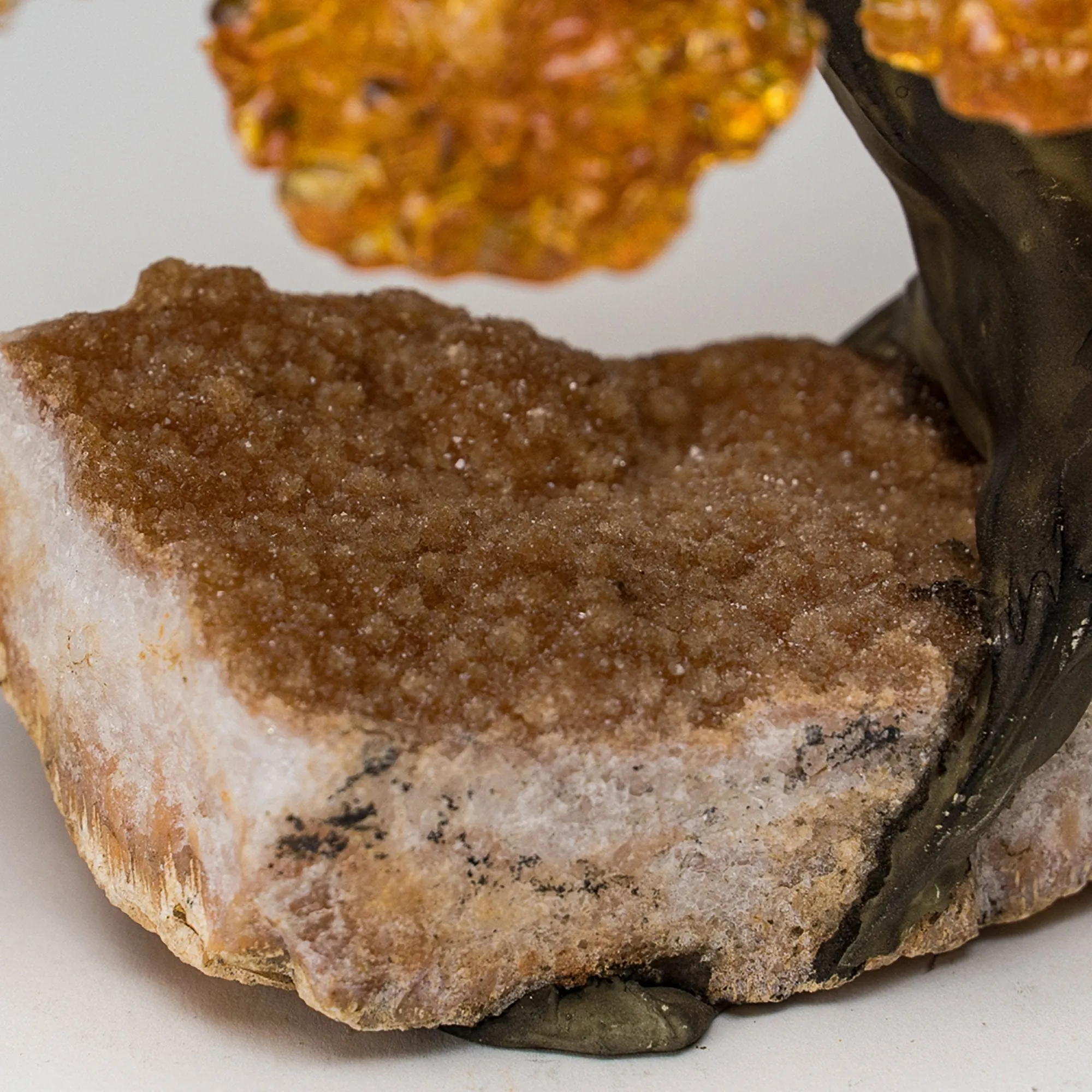 Small Citrine Clustered Gemstone Tree on Citrine Matrix (The Money Tree)