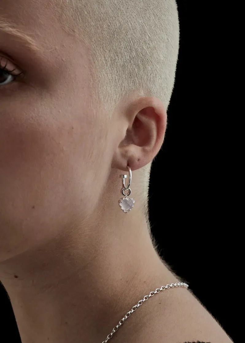 STOLEN GIRLFRIENDS CLUB LOVE ANCHOR ROSE QUART EARRINGS JWL20245R