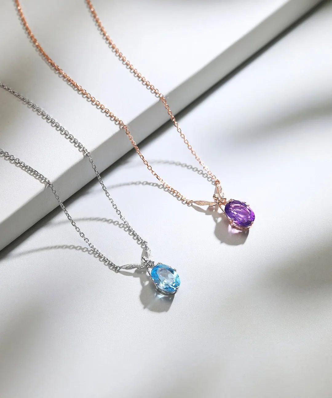 THIALH - Nature - Astra Amethyst 18K Rose Gold plated Necklace