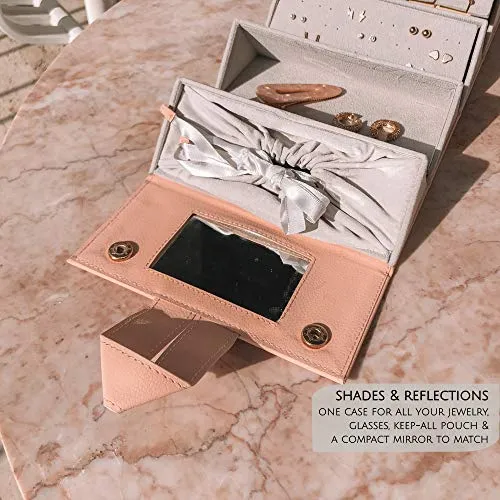 Travel Jewelry Organizer Jewelry Box Luxurious PINK