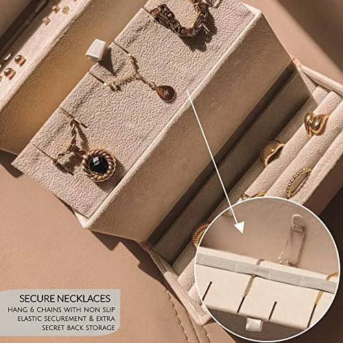 Travel Jewelry Organizer Jewelry Box Luxurious PINK