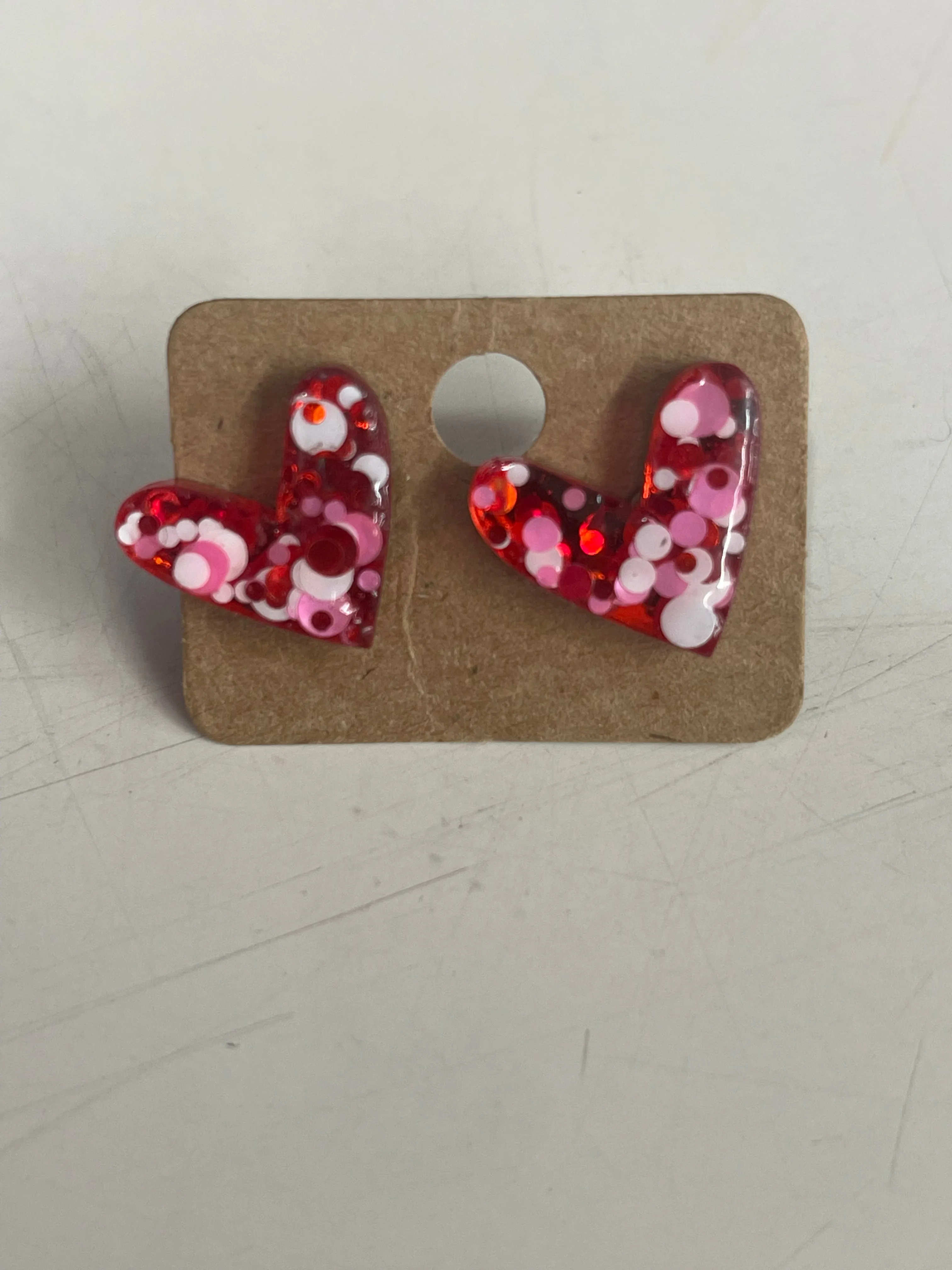 Valentine Heart stud earrings