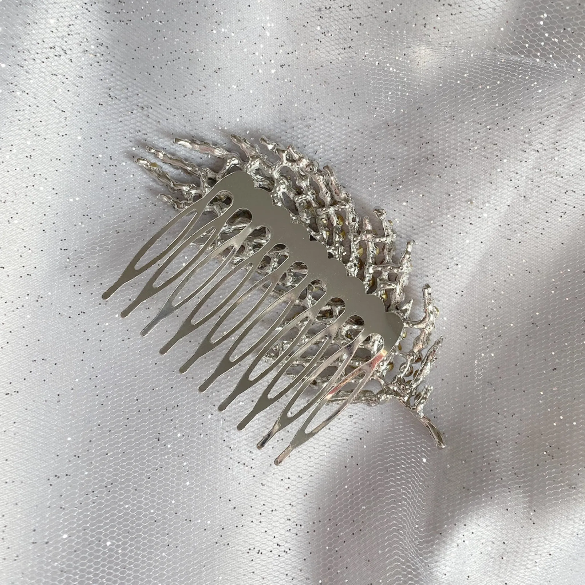 Vintage Hair Comb Leaf