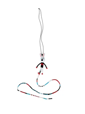 Walter Van Beirendonck Tube Rabbit Necklace Blue