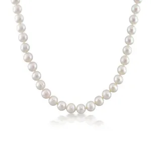 White Pearl Necklace for Men | Iconic 7-8mm White Cultured Pearl Neklace for men